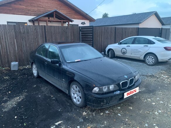 2003 BMW 5 серии 525i IV (E39) Рестайлинг, чёрный, 550000 рублей