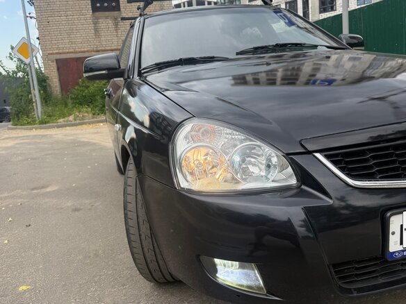 2008 Lada (ВАЗ) Priora I, чёрный - вид 9