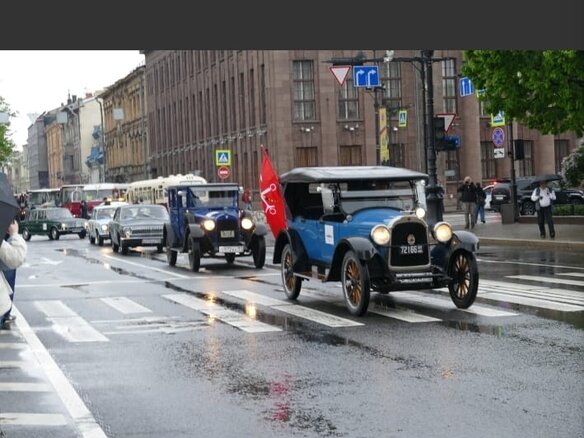 1923 Willys Knight Model 20, синий - вид 34