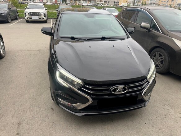 2023 Lada (ВАЗ) Vesta I Рестайлинг (NG), чёрный - вид 8