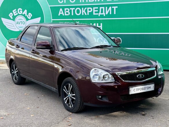 2012 Lada (ВАЗ) Priora I, пурпурный, 370000 рублей - вид 1