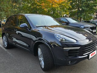 2016 Porsche Cayenne Diesel II Рестайлинг (958), синий, 5490000 рублей, вид 2