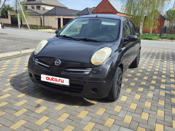 2006 Nissan Micra III (K12), чёрный, 440000 рублей - вид 1