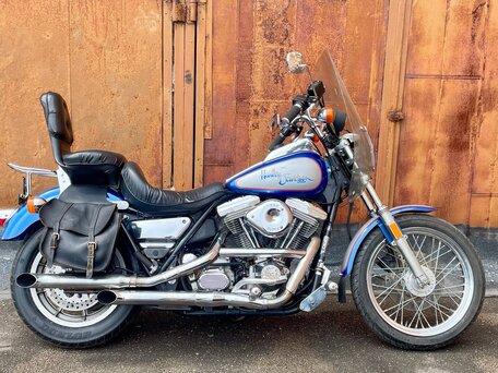 1987 Harley-Davidson Dyna Low Rider, голубой, 800000 рублей, вид 1