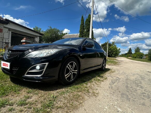 2011 Mazda 6 II (GH) Рестайлинг, чёрный, 800000 рублей