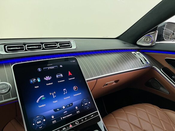 2021 Mercedes-Benz S-Класс 450 Long 4MATIC VII (W223), чёрный, 9700000 рублей - вид 16