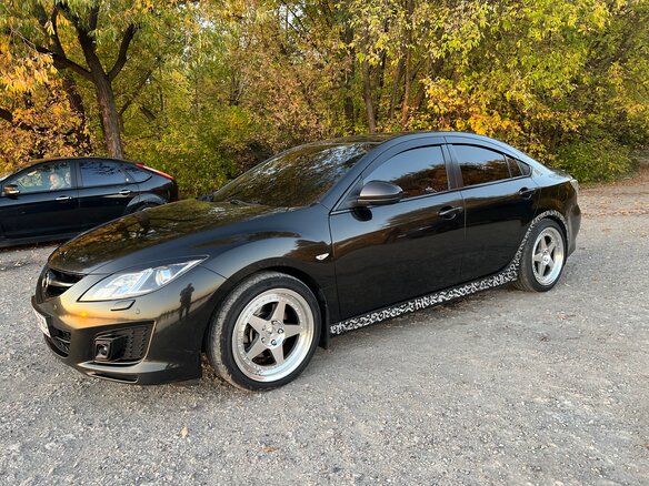 2008 Mazda 6 II (GH), чёрный, 1150000 рублей - вид 2