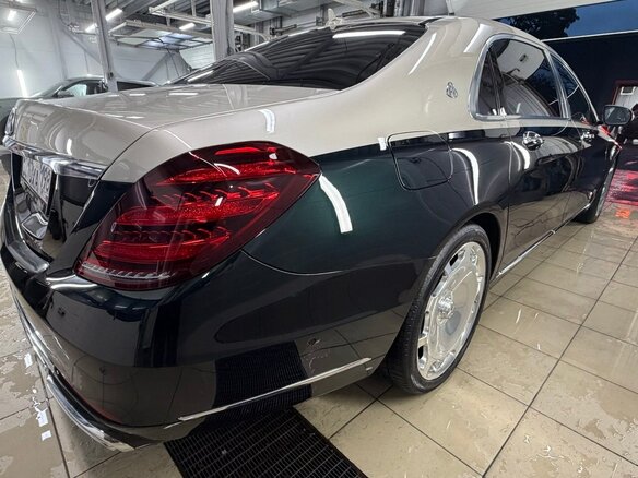2019 Mercedes-Benz Maybach S-Класс 560 I (X222) Рестайлинг, зелёный - вид 9