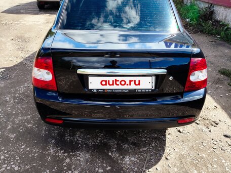 2007 Lada (ВАЗ) Priora I, чёрный, 180000 рублей, вид 5