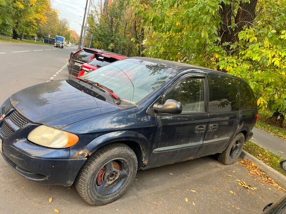 2001 Dodge Caravan 3-speed IV, синий, 125000 рублей - вид 3