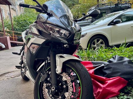 2022 Kawasaki Ninja 650, зелёный, 750000 рублей, вид 4