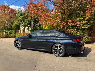 2021 BMW 5 серии Long 530Li xDrive VII (G30/G31/G38) Рестайлинг, синий, 5200000 рублей, вид 5