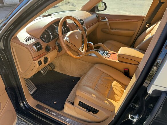 2006 Porsche Cayenne Turbo S I (955), зелёный, 1600000 рублей - вид 15