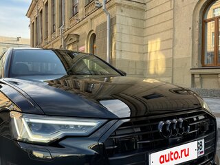 2021 Audi A6 45 TFSI V (C8), чёрный, 4690000 рублей, вид 2
