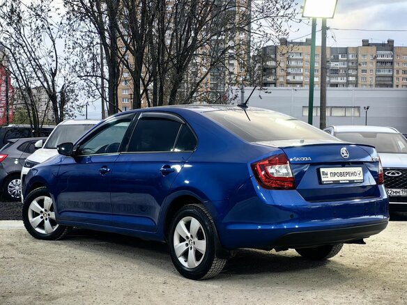 2017 Skoda Rapid I Рестайлинг, синий - вид 6