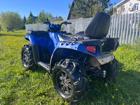 2010 Polaris Sportsman 850, синий, 595000 рублей, вид 4