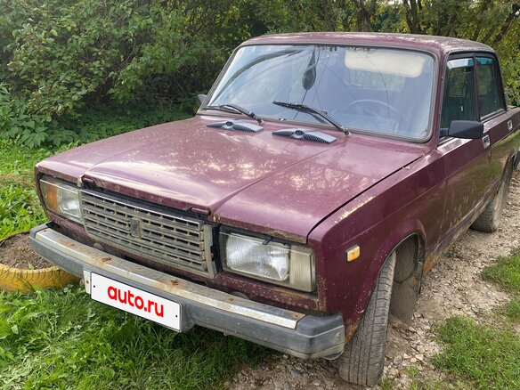 2002 Lada (ВАЗ) 2107, красный, 45000 рублей - вид 1