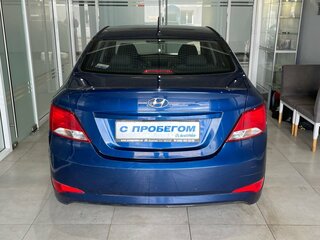 2015 Hyundai Solaris I Рестайлинг, синий, 555000 рублей, вид 3