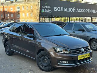 2019 Volkswagen Polo V Рестайлинг, коричневый, 1349000 рублей, вид 2