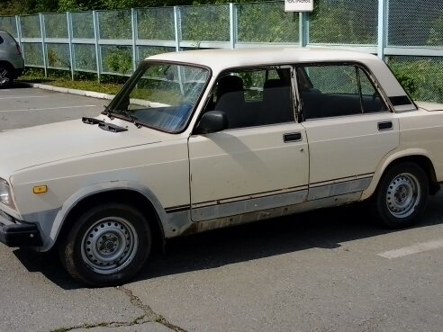 1990 Lada (ВАЗ) 2107, бежевый, 87000 рублей - вид 1