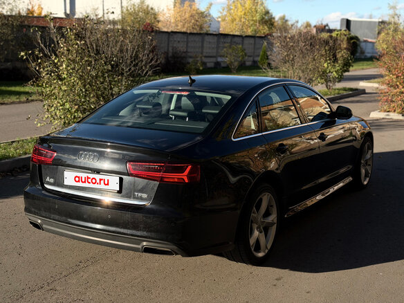 2017 Audi A6 IV (C7) Рестайлинг, чёрный - вид 9