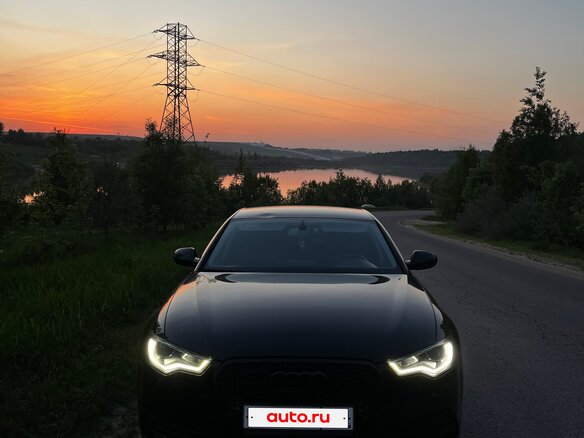 2011 Audi A6 IV (C7), чёрный, 1300000 рублей - вид 1