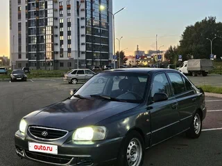 2002 Hyundai Accent ТагАЗ II, серый, 150000 рублей, вид 1