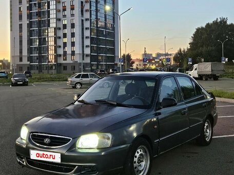 2002 Hyundai Accent ТагАЗ II, серый, 150000 рублей, вид 1