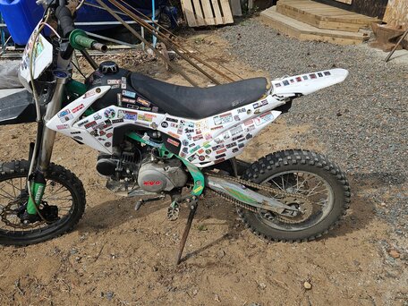 2021 BSE MX 125, зелёный, 45000 рублей, вид 4