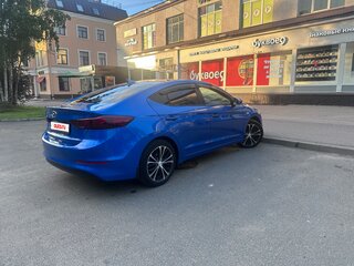 2018 Hyundai Elantra VI (AD), синий, 1290000 рублей, вид 4