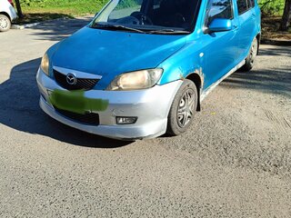 2002 Mazda Demio II (DY), голубой, 150000 рублей, вид 2
