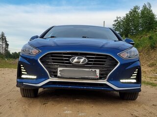 2018 Hyundai Sonata VII (LF) Рестайлинг, синий, 1000000 рублей, вид 1