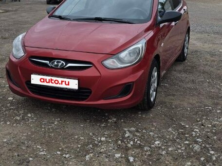 2012 Hyundai Solaris I, красный, 470000 рублей, вид 2