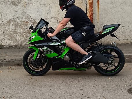 2015 Kawasaki ZX-6 Ninja, зелёный, 810000 рублей, вид 3