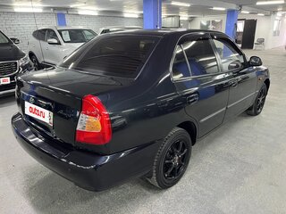 2008 Hyundai Accent ТагАЗ II, чёрный, 395000 рублей, вид 5