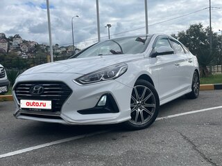 2018 Hyundai Sonata VII (LF) Рестайлинг, белый, 1850000 рублей, вид 1