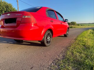 2007 Chevrolet Aveo I Рестайлинг, красный, 490000 рублей, вид 4