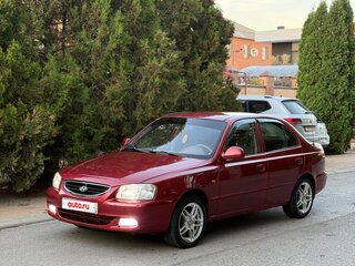 2005 Hyundai Accent ТагАЗ II, красный, 349000 рублей, вид 1