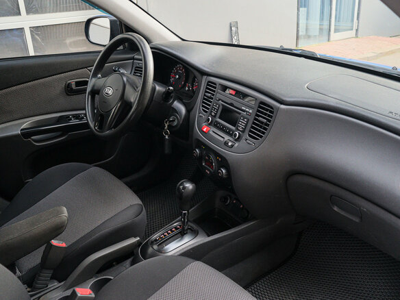 2011 Kia Rio II Рестайлинг, синий - вид 6