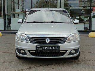 2013 Renault Logan I Рестайлинг, серебристый, 429000 рублей, вид 2