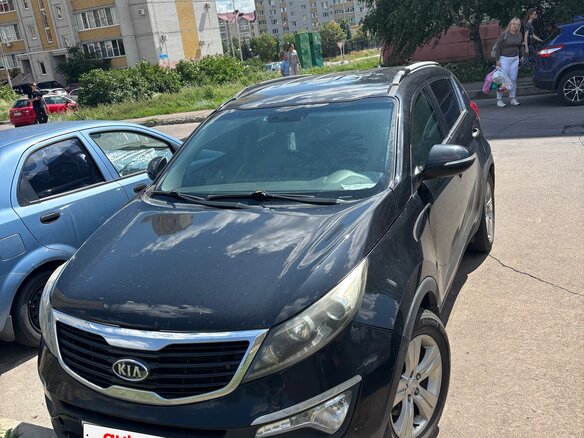 2010 Kia Sportage III, чёрный