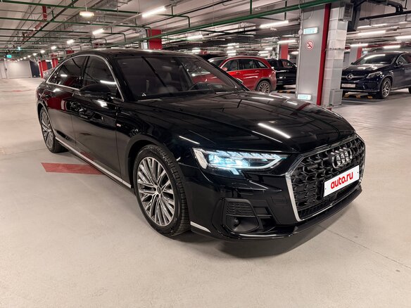 2022 Audi A8 Long 55 TFSI IV (D5) Рестайлинг, чёрный, 9150000 рублей - вид 1