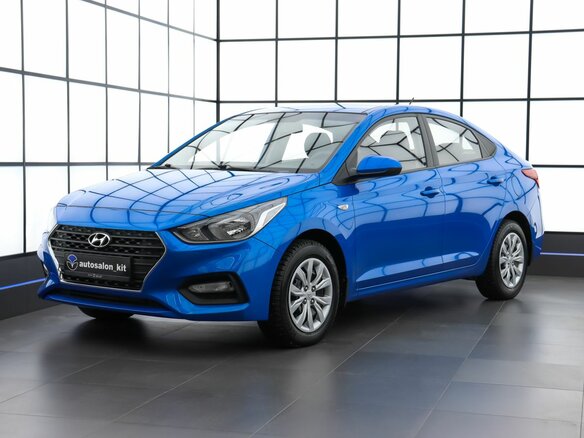 2019 Hyundai Solaris II, синий, 1580000 рублей