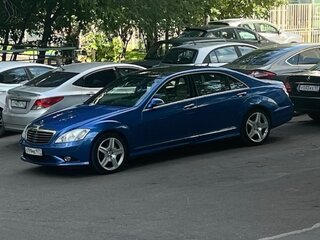 2007 Mercedes-Benz S-Класс 500 Long V (W221), синий, 1850000 рублей, вид 1