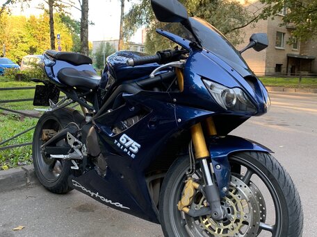 2008 Triumph Daytona 675, синий, 690000 рублей, вид 1