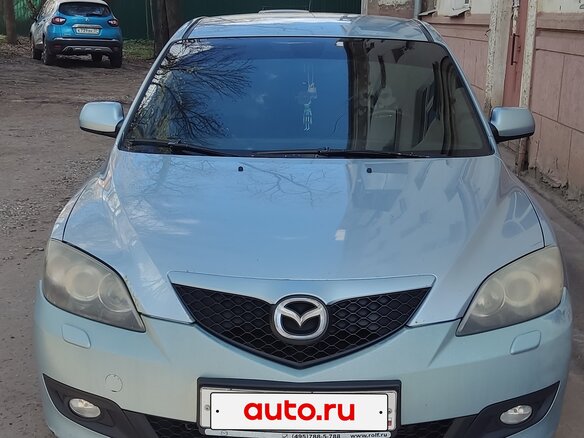 2006 Mazda 3 I (BK) Рестайлинг, голубой