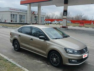 2020 Volkswagen Polo V Рестайлинг, коричневый, 1390000 рублей, вид 3