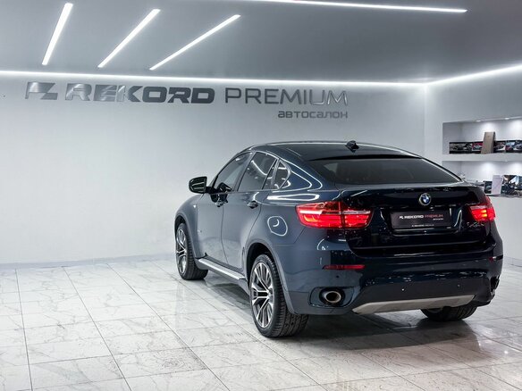 2013 BMW X6 30d I (E71) Рестайлинг, синий - вид 24