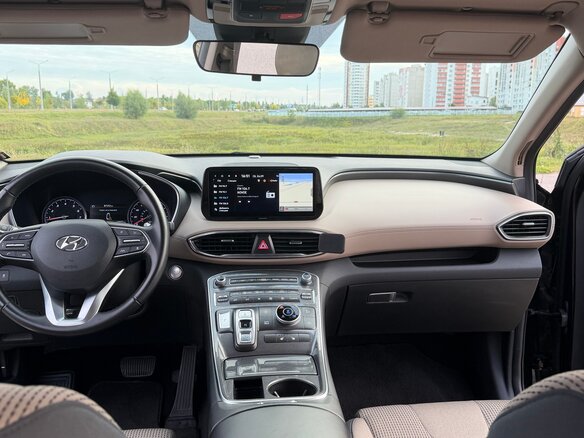 2023 Hyundai Santa Fe IV Рестайлинг, чёрный, 3200000 рублей - вид 7