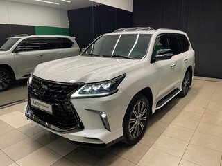 2020 Lexus LX 570 III Рестайлинг 2, белый, 9100000 рублей, вид 3